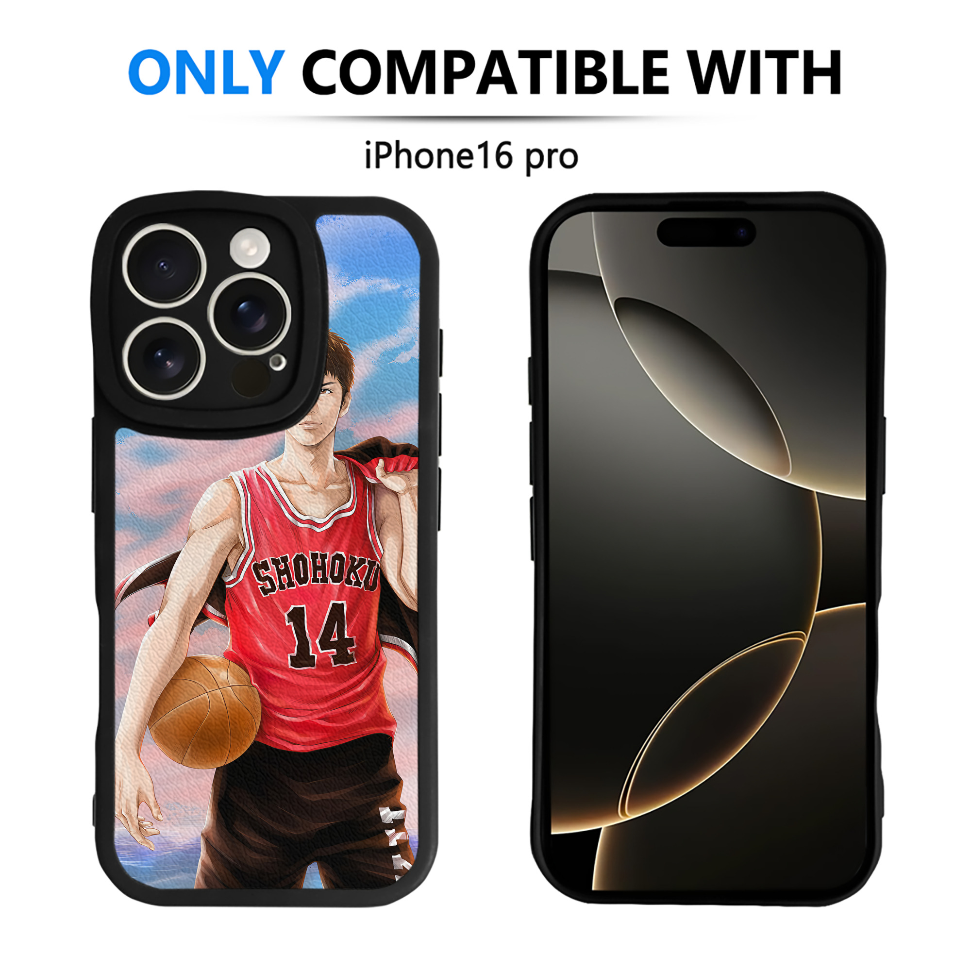 （画像用） SLAM DUNK／スラムダンク 【iPhone 16シリーズ対応】シリコンスマホケース（レザー調） 材質：シリコン
